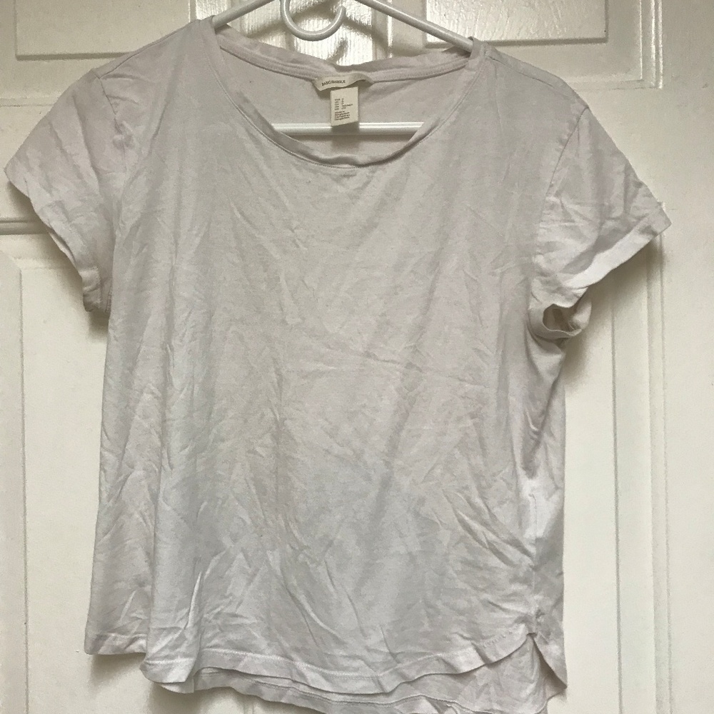 H&M Basic White Tee
